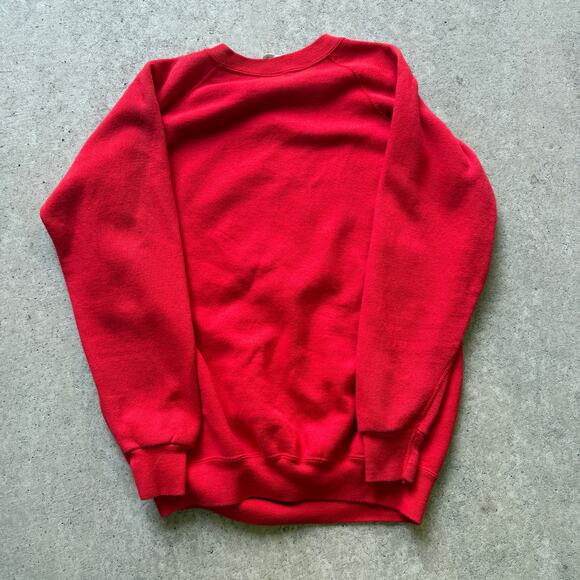 Vintage 70's Hupa Native American Indian Tribe YMCA Red Sweat Sweatshirt Sz XL - Picture 3 of 8